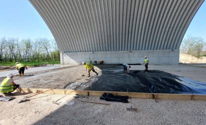 Bugyi szennyvíztisztító telep - ipari padló